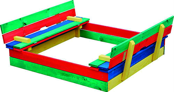 Wooden Children's Play Pit - Multi Colour