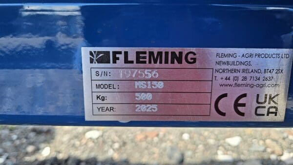 Fleming MS150 muck Spreader - Image 7