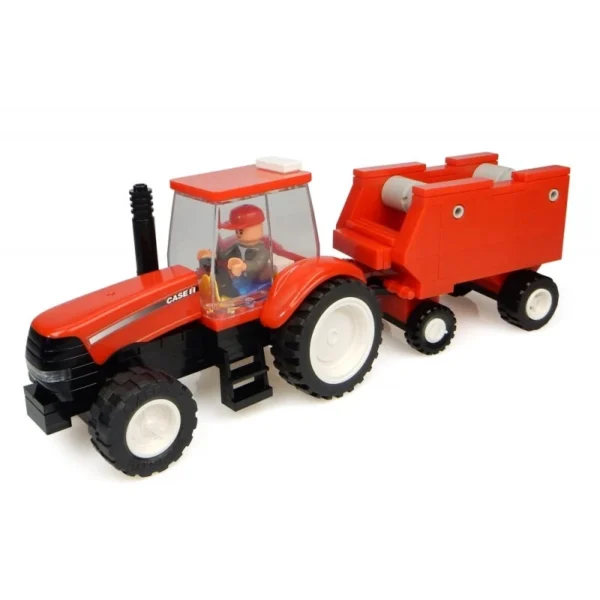 CASE IH Tractor With Baler And Farmer Toy - Image 2