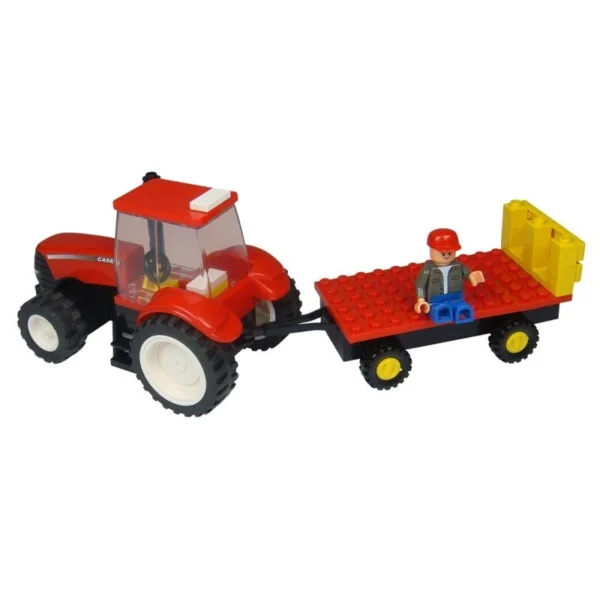 CASE IH Tractor With Trailer And Farmer Toy - Image 4