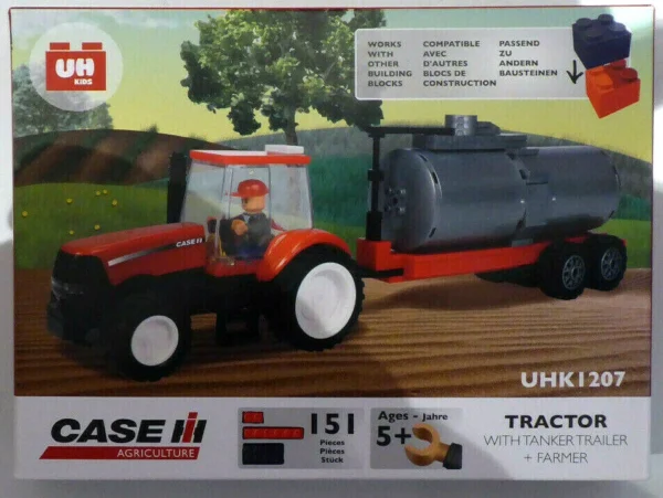 CASE IH Tractor With Tanker And Farmer Toy