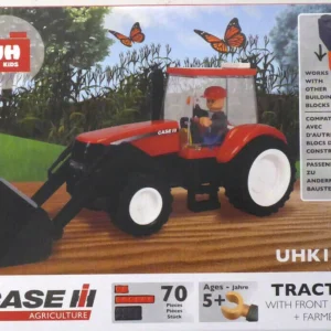CASE IH Tractor With Front Loader And Farmer Toy