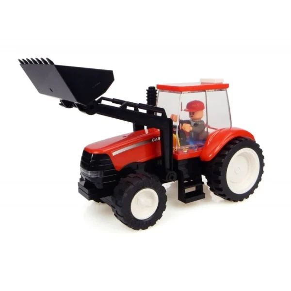 CASE IH Tractor With Front Loader And Farmer Toy - Image 2