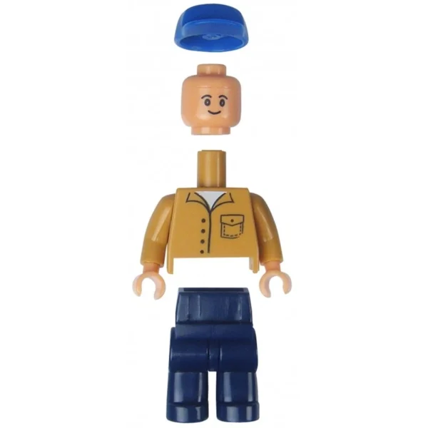 NEW HOLLAND Tractor With Hopper Trailer And Farmer Toy - Image 5