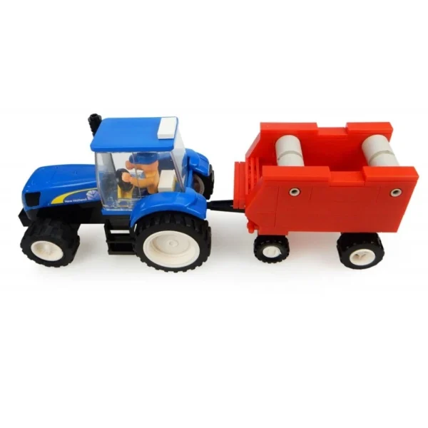 NEW HOLLAND Tractor With Baler And Farmer Toy - Image 2
