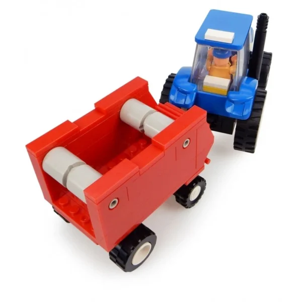 NEW HOLLAND Tractor With Baler And Farmer Toy - Image 3