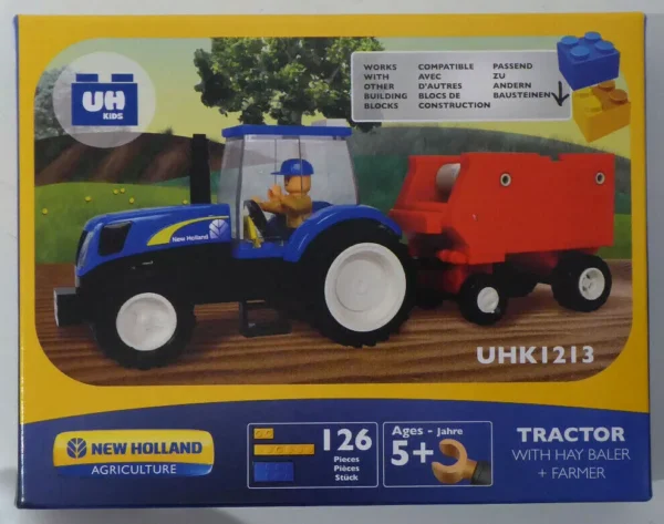 NEW HOLLAND Tractor With Baler And Farmer Toy