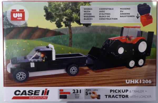 CASE IH Pickup & Trailer And Tractor With Loader Toy