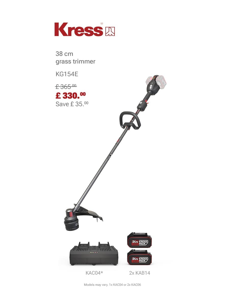 KRESS KG154E Grass Trimmer Bundle Deal