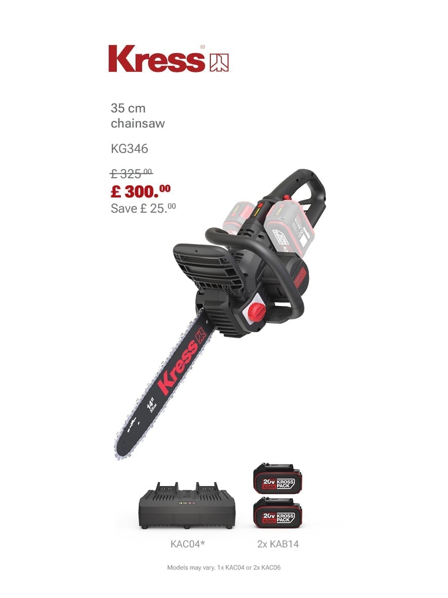 KRESS KG346E Chainsaw Bundle Deal