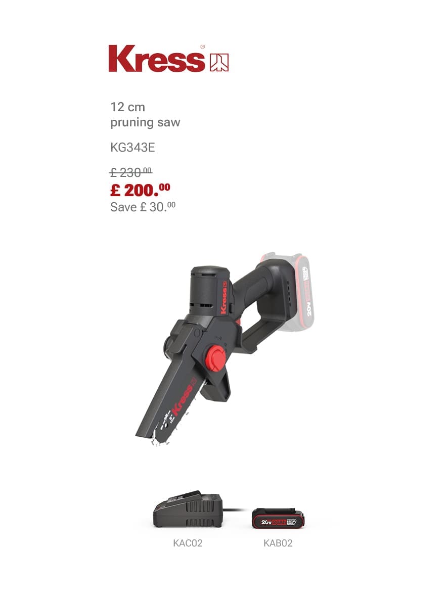 KRESS KG343E Pruning Saw Bundle Deal