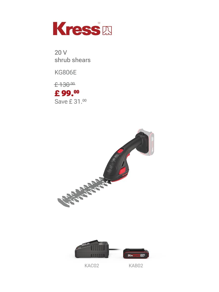 KRESS KG806E Shrub Shears Bundle Deal