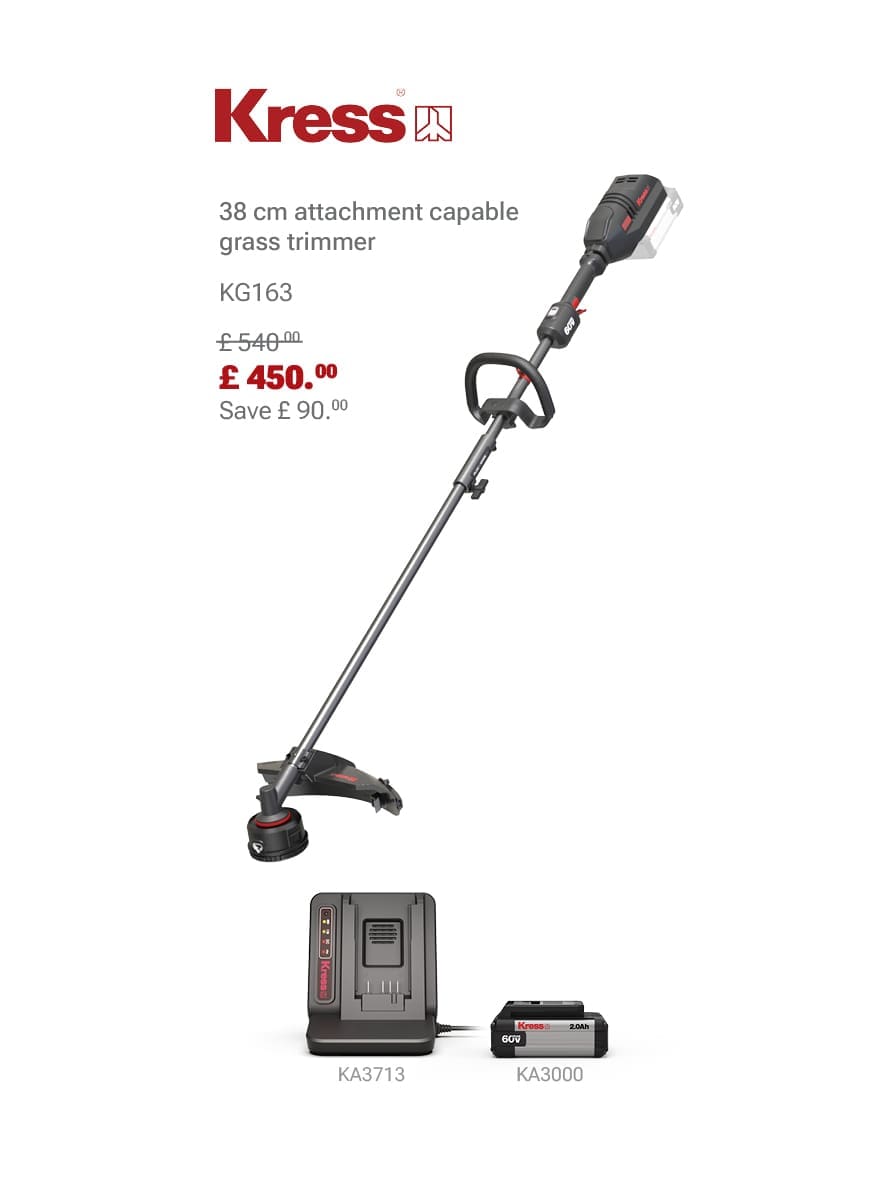 KRESS KG163 Grass Trimmer Bundle Deal