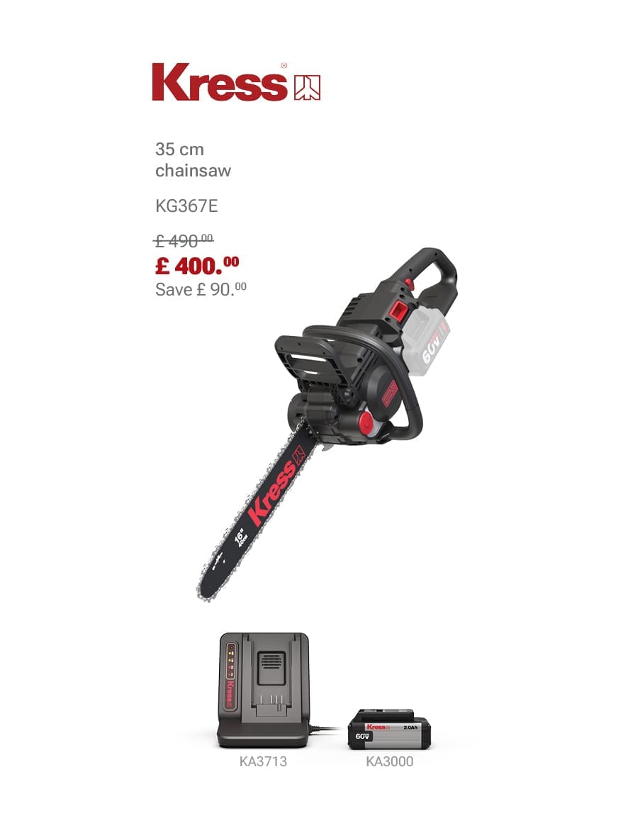 KRESS KG367E Chainsaw Bundle Deal